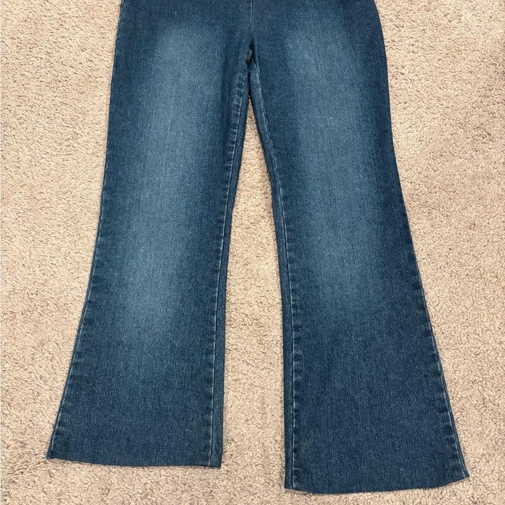 Y2K Denim Jumpsuit with Belt - Picture 3 of 12